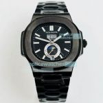 Replica Patek Philippe Nautilus Annual Calendar Watch All Black 40MM For Men